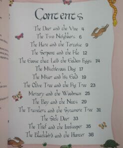 Aesop's Fables - The Goose That Laid The Golden Eggs And Other Aesop's Fables - Contents Page