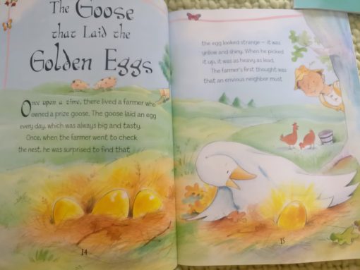 Aesop's Fables - The Goose That Laid The Golden Eggs And Other Aesop's Fables - Inside Page
