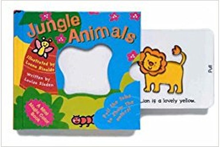 Mini Magic Colour Book Of Animals Jungle Animals Pull And Tabs Booky Wooky