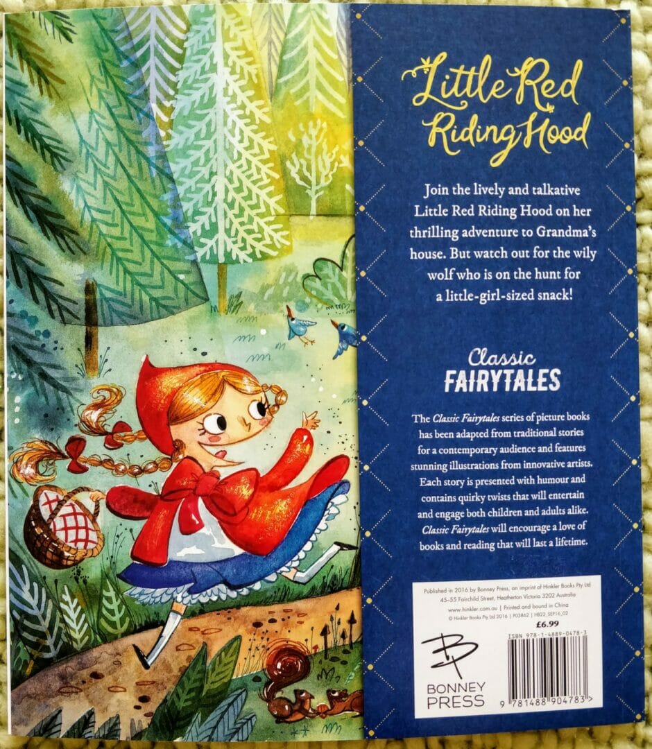 Classic Fairy Tales Little Red Riding Hood Story Books For Kids Booky Wooky