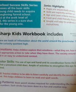 Preschool Success Skills - Sharp Kids Workbook - Level 1 - 3 years+ Highlights