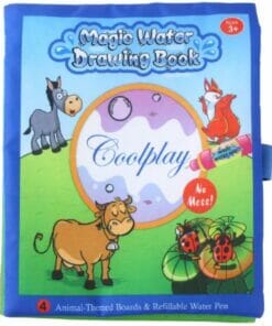 Reusable Magic water colouring book - Blue Animals