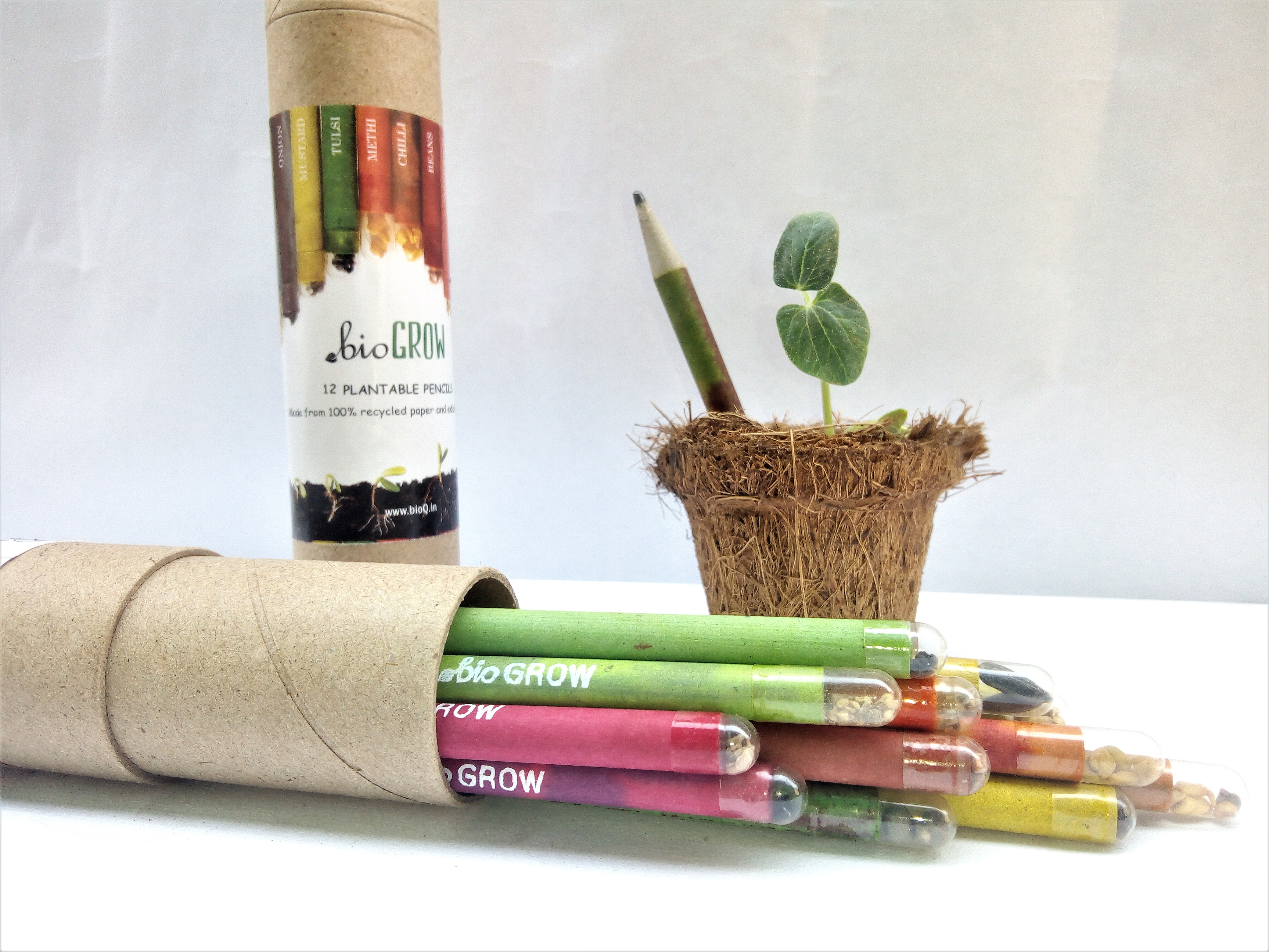 Ecofriendly Seed Pencils (Box of 12 HB pencils) Stationery For Kids Booky Wooky