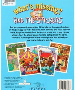 What's Missing? Find the Stickers back cover