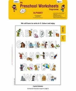 Alphabet Worksheet Level 1 Age3 9788184991680