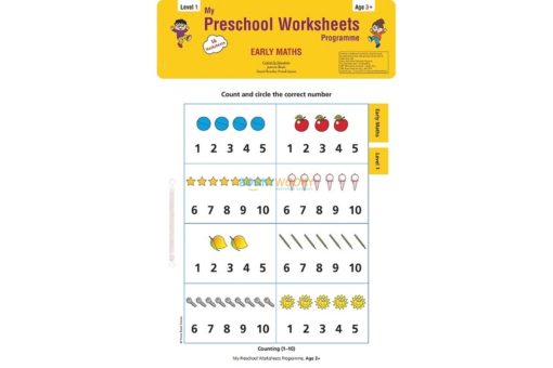 Early Maths Worksheet Level 1 Age3 9788184991352