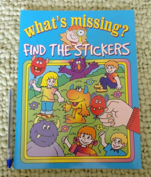 Whats Missing Find the Stickers Cover