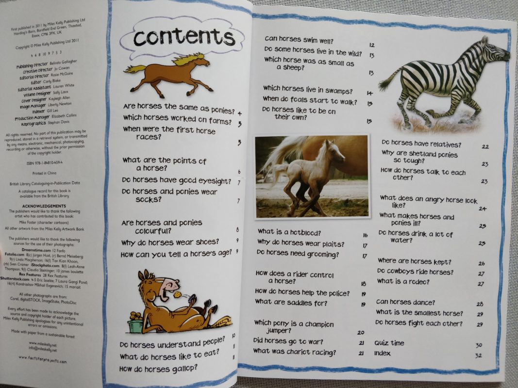 First Questions & Answers Horses and Ponies Why do Horses wear