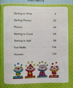 Gold Stars Big Workbook Ready for School Ages 3-5 Index Page