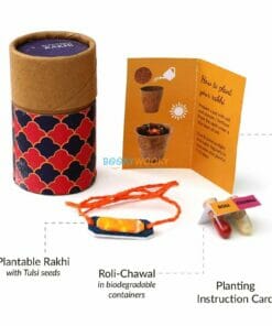 Eco-friendly Plantable Seed Rakhi Solo Kit for Adults