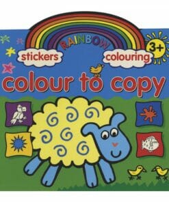 Rainbow Stickers Colouring Colour to Copy cover