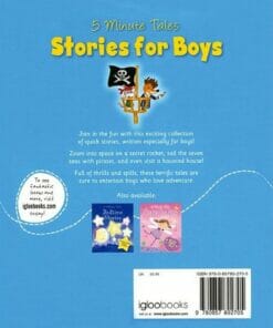 5 Minute Tales Stories for Boys 9780857802705 Back Cover (2)