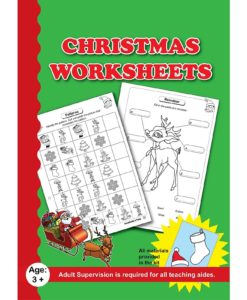 Christmas Worksheets with craft material