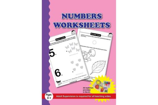 Numbers Worksheets with Craft Material