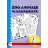 Zoo Animals Worksheet with craft material