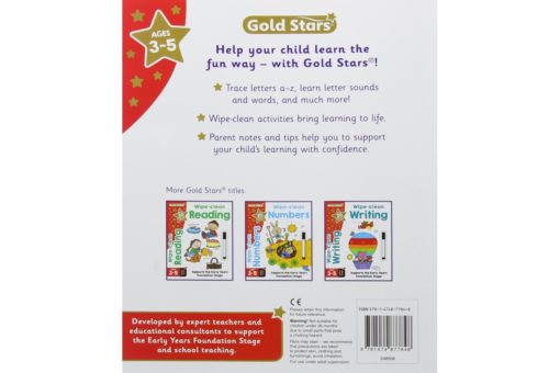 Gold Stars Wipe-Clean Alphabet
