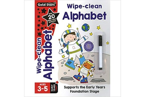 Gold Stars Wipe-Clean Alphabet