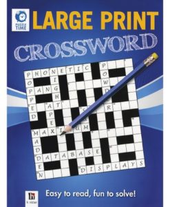 Puzzle Time Large Print Crossword Blue