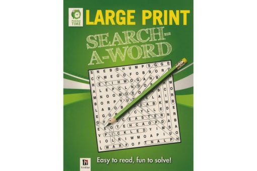 Puzzle Time Large Print Search A Word Green