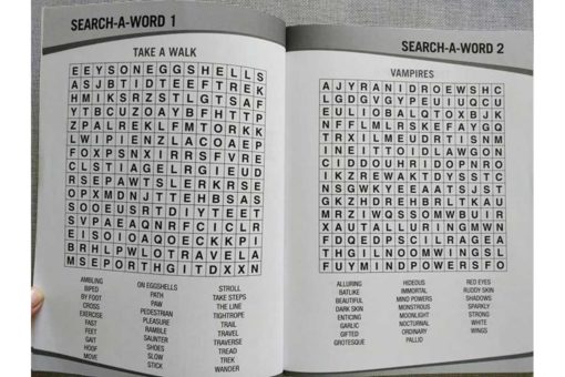 Puzzle Time Large Print Search a Word Red inside1