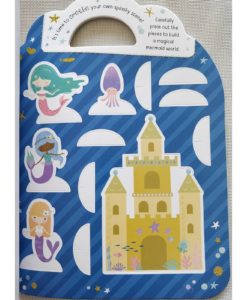 Mermaid Sticker Activity Carry Case Bookoli press and play pages (2)