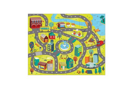 Around the Town Puzzle Play Set 36 + 8 Pieces by Mudpuppy 9780735347687 Full picture