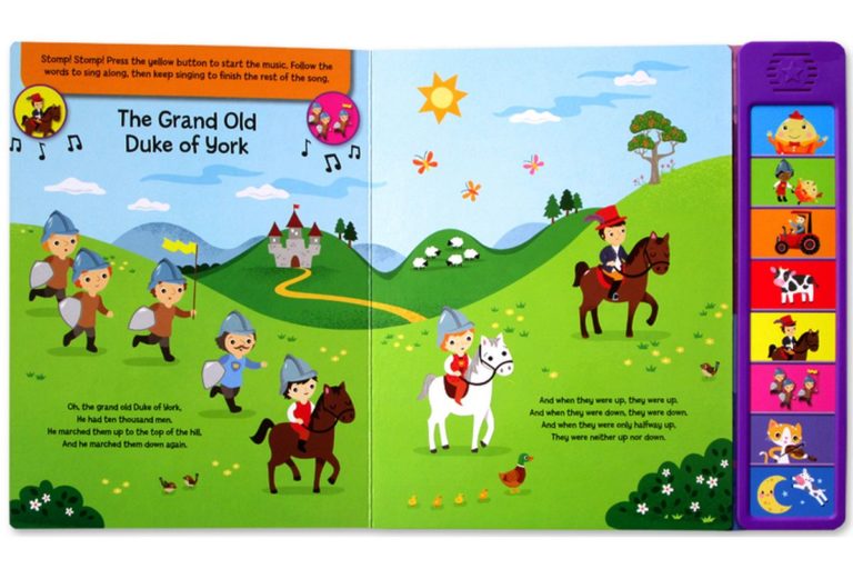 Nursery Rhymes Sound Book with 8 Rhymetime Sounds Booky Wooky