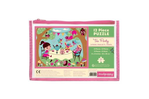 mudpuppy tea party pouch puzzle cover