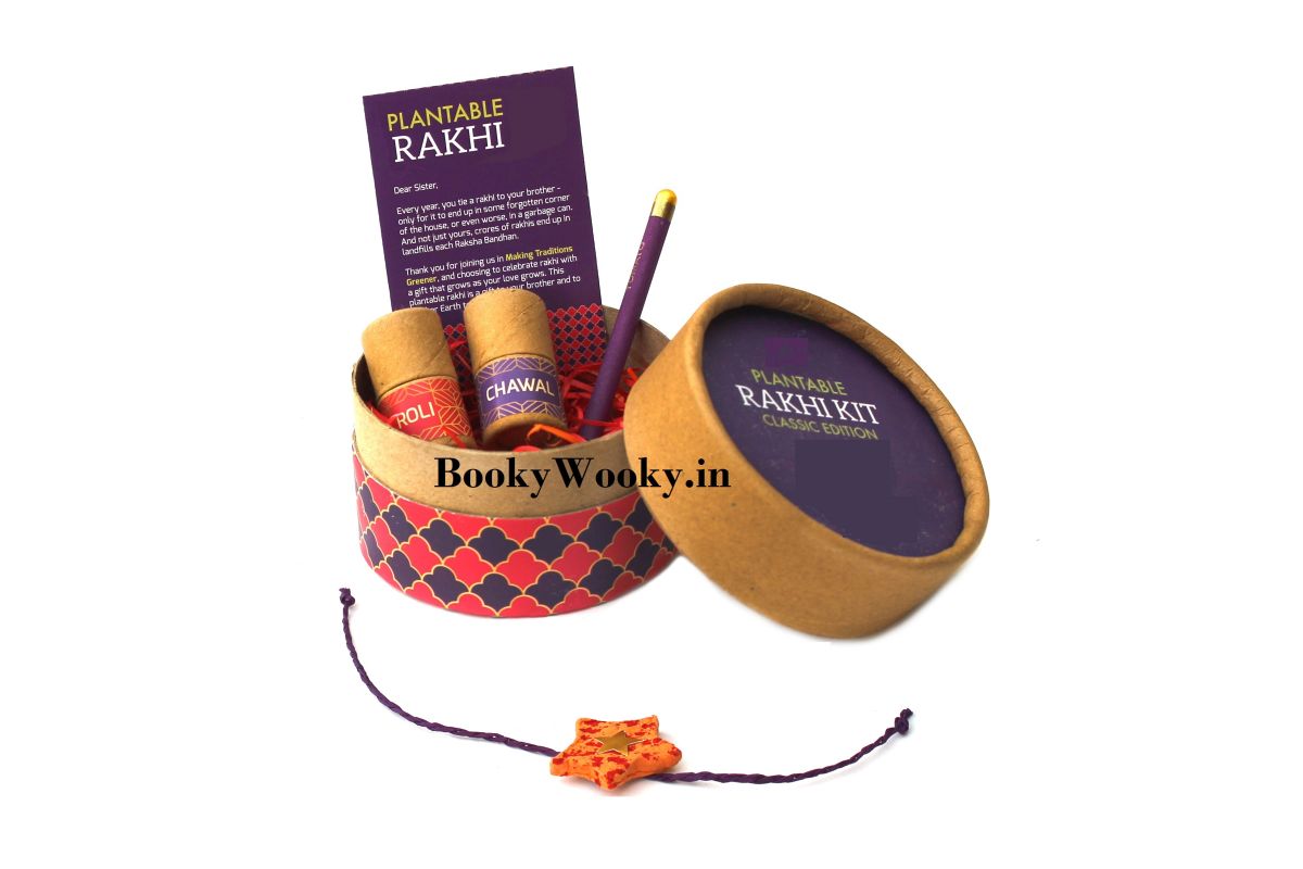 Green - Handcrafted Birds Plantable Seed Rakhi