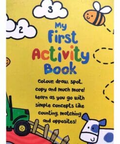 My First Activity Book Parragon Start Little Learn Big 9781472391643 back cover