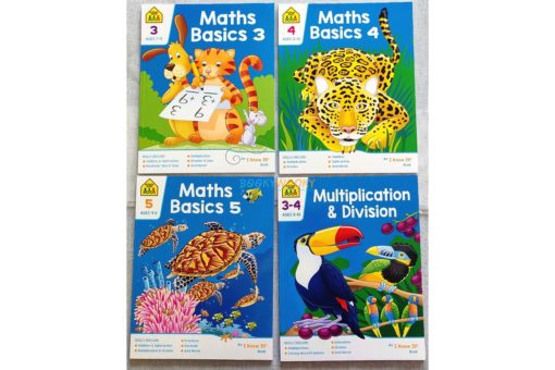 School Zone Maths workbooks Set of 4 preschool level