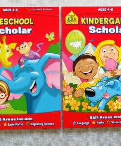School Zone Preschool Kindergarten Scholar Workbooks
