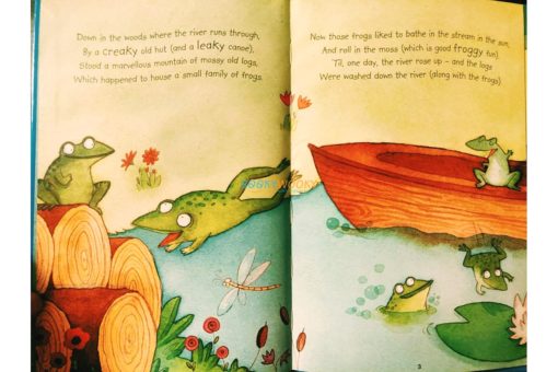 Little Stories for Young Readers Frog on the Log inside page