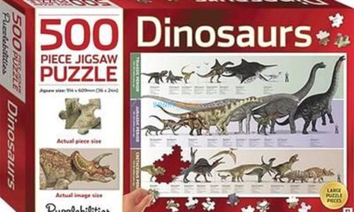 500 Piece Jigsaw Puzzle Dinosaurs 9781743638613 cover page