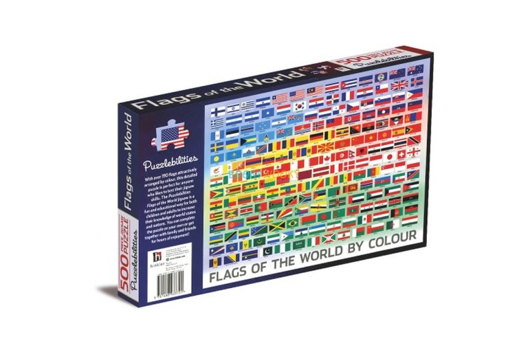 500 Piece Jigsaw Puzzle Flags of the World Booky Wooky