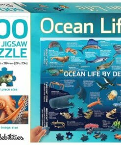 500 Piece Jigsaw Puzzle Ocean Life 9781488933714 cover page