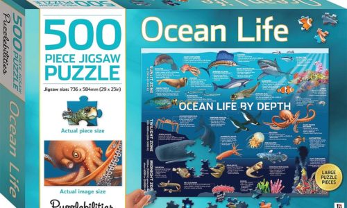 500 Piece Jigsaw Puzzle Ocean Life 9781488933714 cover page