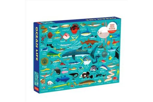 500 Piece Jigsaw Puzzle Ocean Life back cover