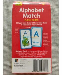 Alphabet Match Flash Cards back cover