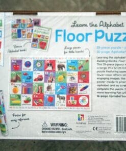 Building Blocks Learn the Alphabet Floor Puzzle back