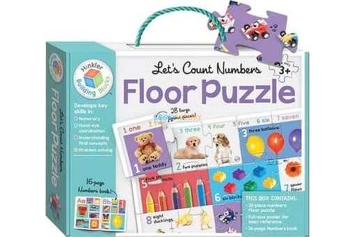 Building Blocks Lets Count Numbers 9781488925955 Floor Puzzle cover page