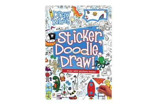 Draw What Sticker Doodle Draw Blue 9781488928123 cover page