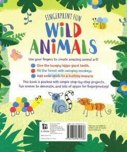 Fingerprint Fun Wild Animals back page