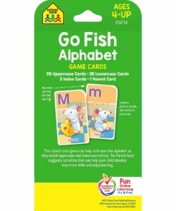 Go Fish Alphabet Game Cards back page