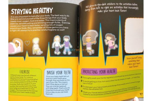 Know and Glow Human Body Sticker Activities 2