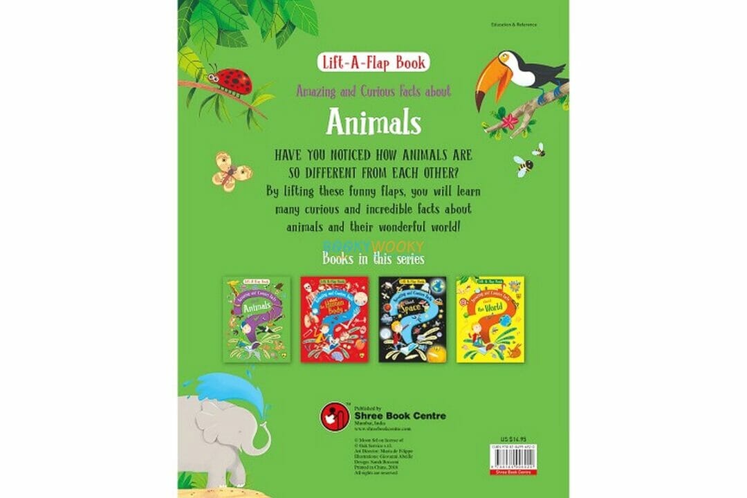 Lift A Flap Book Amazing & Curious Facts about Animals – – Booky Wooky