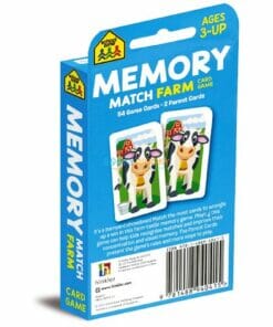 Memory Match Farm Card Game back cover