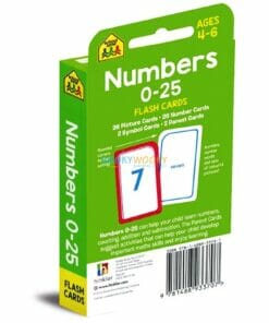 Numbers 0-25 Flash Cards back cover