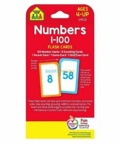 Numbers 1-100 Flash Cards back cover