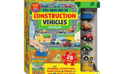 Pull Back and Go Construction Vehicles Activity Set 9781488934902 cover page